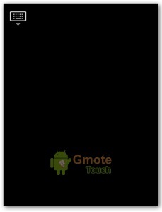 Gmote touchpad screen